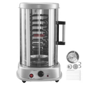 Shawarma Grill Machine, Vertical Chicken Shawarma Cooker Machine Countertop, Electric Stainless Steel Broiler Gyro Rotisserie Oven Doner Kebab Ma