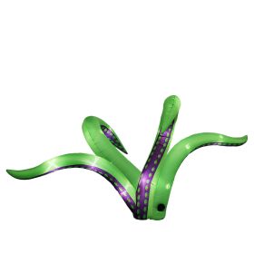2 Pack Halloween Inflatable Octopus Tentacles Outdoor Decorations, Blow Up Hanging Decoration with Built-in LED Lights