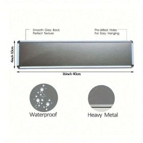 Vintage Winter Embrace Metal Sign 2D Flat, Snowflakes Christmas Wall Art (Option: A)