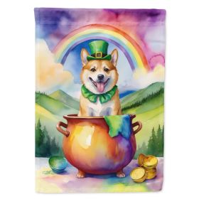 Norwegian Buhund St Patrick's Day Garden Flag Mailbox Flag Decorative Yard Flag Banner Outside Patio Artwork Yard Flower Beds, Garden Size, Multi (Option: Default)