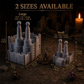 3D Printed Industrial Power Station Terrain, Sci-Fi Reactor Building Scenery For TTRPG, Wargame, RPG Tabletop Diorama & Display (Option: Small-3D Printed)
