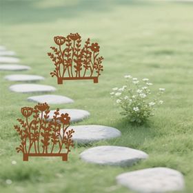 CIFbuy Vintage Garden Stakes Outdoor Patio Decor iron Landscape Markers (TikTok, temu pick-up service) (Option: default title)
