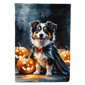 Sheltie Puppy Halloween House Flag Large Porch Sleeve Pole Decorative Outside Yard Banner Artwork Wall Hanging, Polyester, House Size, Multicolor (Option: Default)