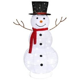 [Replace 62175283]60*60*120cm 30.00V 3.60W Snowman Snow Fleece Garden Snowman Decoration White (Option: default title)