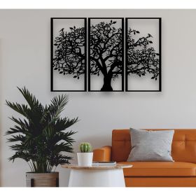 3-Piece Tree Of Life Metal Wall Art Decor, Spiritual Boho Wall Hanging (Option: Wrought iron decoration)