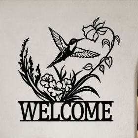 Vintage Metal Wall Art Hanging Set For Home Decor (Option: Wrought iron decoration)