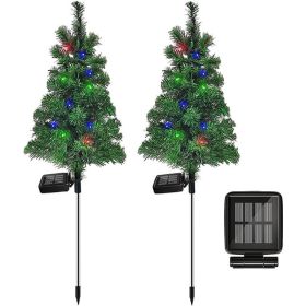 Solar Christmas Tree Outdoor Courtyard Decoration Landscape Lamp (Option: Common Style)
