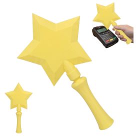 Star Wand Card Holder, 3D Printed Handheld Contactless Card Sleeve For Tap-to-Pay Cards, Lightweight Novelty Accessory (Option: PLA-Star Wand Contactless Card Hol-Yellow)