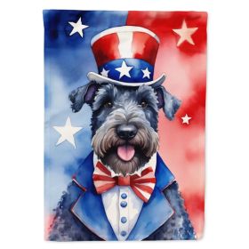 Kerry Blue Terrier Patriotic American Garden Flag Mailbox Flag Decorative Yard Flag Banner Outside Patio Artwork Yard Flower Beds, Garden Size, M (Option: Default)