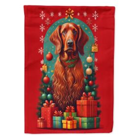 Irish Setter Holiday Christmas House Flag Large Porch Sleeve Pole Decorative Outside Yard Banner Artwork Wall Hanging, Polyester, House Size, Mul (Option: Default)