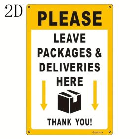 CIFbuy Vintage Package Delivery Metal Sign With Arrow Box Icon Wall Plaque For Home Holiday (TikTok, Temu Pick-up Service) (Option: defaulttitle)