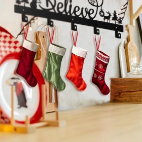 CIFbuy Santa Snowman Iron Wall Hooks Festive Stocking Decoration Multi-function Hangers - TikTok, Temu Pick-up Service (Option: defaulttitle)