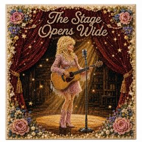 Musical Star Stage Pearl and Diamond Decorative Painting, Diamond Painting for Home Decor (Option: Default)