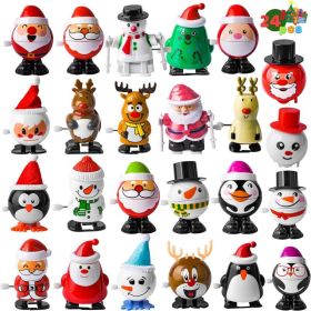 24 Pack Christmas Wind-Up Toys, Assorted Holiday Stocking , Fun Party Favors For Kids, Christmas Gift Bag Fillers & Events (Option: MULTI)