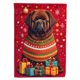 Newfoundland Holiday Christmas House Flag Large Porch Sleeve Pole Decorative Outside Yard Banner Artwork Wall Hanging, Polyester, House Size, Mul (Option: Default)