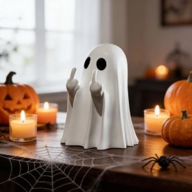 Halloween Ghost Figurine White Decorative Cute Finger Ghost Ornaments (Option: White)