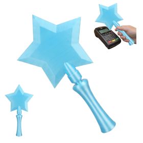 Star Wand Card Holder, 3D Printed Handheld Contactless Card Sleeve For Tap-to-Pay Cards, Lightweight Novelty Accessory (Option: PLA-Star Wand Contactless Card Hol-Blue)