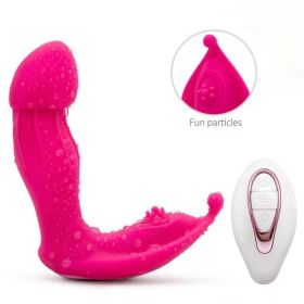 Female Wearing Jump Egg Flirting Wireless Remote Control Jellyfish Fun Jump Egg G-Spot Teasing Massager Sex Toy Supplies (Option: Rose Red)