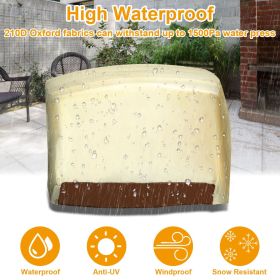 210D Waterproof Outdoor BBQ Grill Cover Windproof Dustproof Patio Gas Grill Oven Protector Oxford Cloth Garden GPCT1580 (size: 70IN)