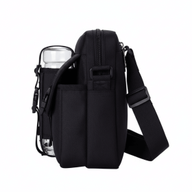 HikerPro Waterproof Sling Satchel (Color: black)