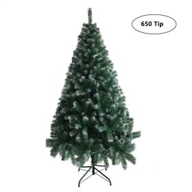 6FT Iron Leg White PVC 650 Branches Christmas Tree (Option: AsPictures)