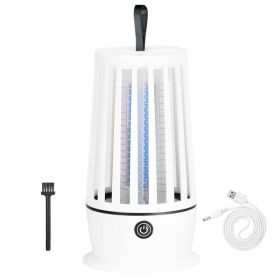 Rechargeable Mosquito Killer Lamp Bug Zapper with Night Light Strap Mosquito Catcher with Max 1615Square Feet Range UV Light for Indoor Outdoor (Option: Black)
