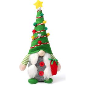 Christmas Gnomes Plush Decoration,Gnome Plush Christmas Decoration (Option: Green)