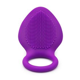 Vibrating Cock Ring,Rechargable Silicone Stretchy Penis Rings With Vibration Modes For Men Couples Pleasure,Male Erection Enhancing And Female Cl (Option: Purple)