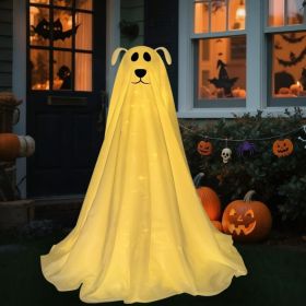 Halloween Decorations, 2.5FT Light Up Halloween Ghost Dog With Remote (Option: White)