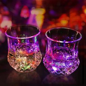 2 Packs Flash Light Up Cups Liquid Activated Multicolor LED Glasses Fun Light Up Drinking Shot Glasses,Glowing Wine Glasses Led Flashing Cups,Fav (Option: Shot Cups)