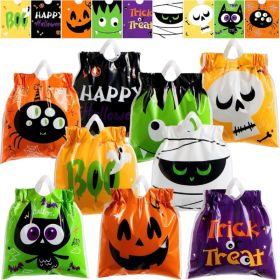 108 Pcs Halloween Drawstring Treat Bags, 9 Character Designs, Mini Candy Goodie Bags (Option: Multicolor)